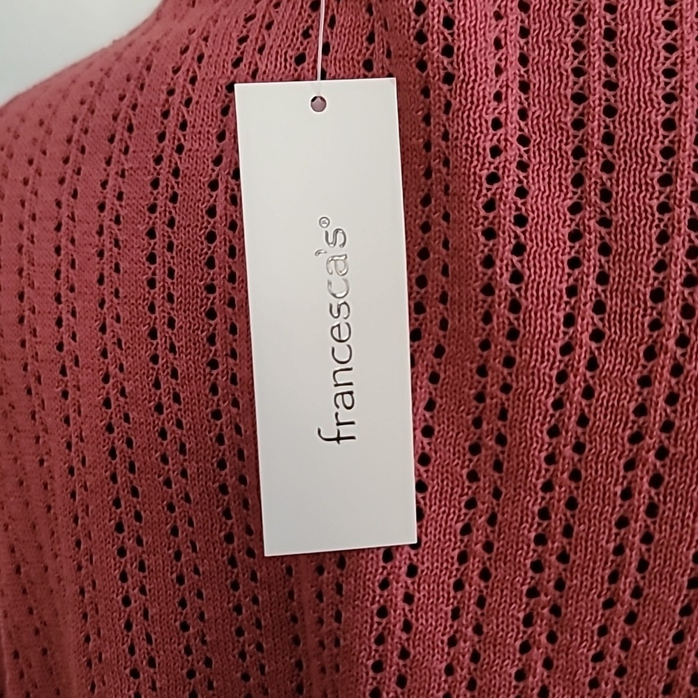 Francesca's Collections Pink Knit Sweater Shrug - Picture 5 of 7